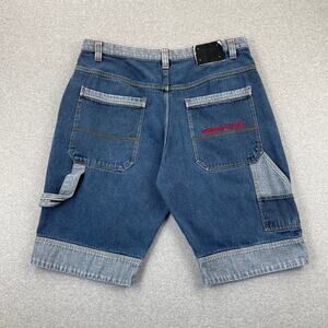 Y2K 90s Johnny Blaze Carpenter Denim Jean Shorts Mens 40 Baggy Loose 90s Hip Hop